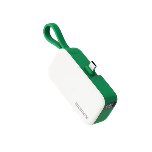 1-Power Mini 3-in-1 Power Bank 5000mAh USB-C Green 1-Power Mini 3-in-1 Power Bank 5000mAh USB-C Green