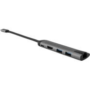 Verbatim USB-C Docking Station με HDMI 4K PD Ethernet Ασημί Verbatim USB-C Docking Station με HDMI 4K PD Ethernet Ασημί
