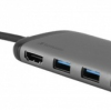 Verbatim USB-C Docking Station με HDMI 4K PD Ethernet Γκρ