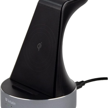 Verbatim Aluminium 2-in-1 Qi MFi Wireless + Apple Watch Charger
