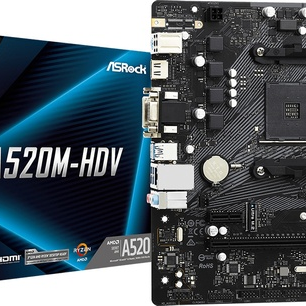 ASRock A520M-HVS Motherboard Micro ATX με AMD AM4 Socket