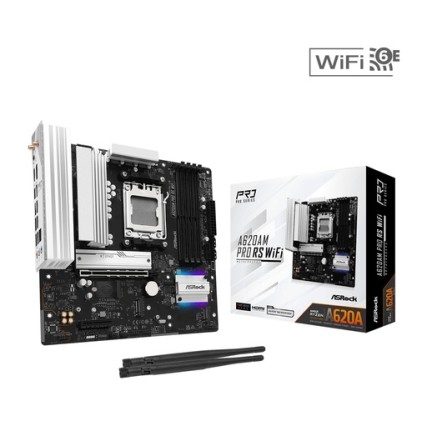ASRock A620AM Pro RS WiFi Motherboard Micro ATX με AMD AM5 Socket ASRock A620AM Pro RS WiFi Motherboard Micro ATX με AMD AM5 Socket