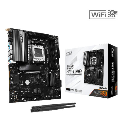 ASRock B850 Pro-A WiFi Motherboard ATX με AMD AM5 Socket ASRock B850 Pro-A WiFi Motherboard ATX με AMD AM5 Socket
