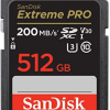 SanDisk Extreme Pro SDXC 512GB Class 10 U3 V30 UHS-I