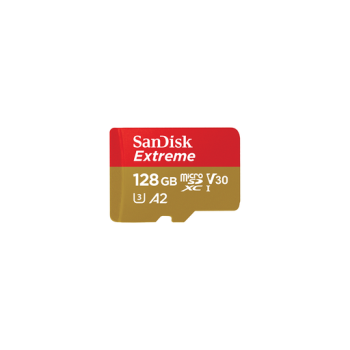 Sandisk Extreme microSDXC 128GB Class 10 U3 V30 A2 UHS-I με αντάπτορα Sandisk Extreme microSDXC 128GB Class 10 U3 V30 A2 UHS-I με αντάπτορα