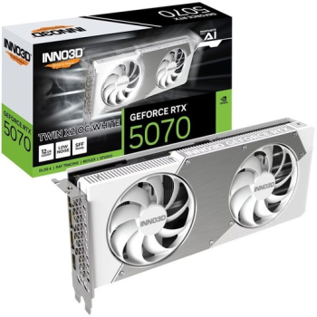 INNO3D GeForce RTX 5070 12GB GDDR7 Twin X2 OC White INNO3D GeForce RTX 5070 12GB GDDR7 Twin X2 OC White