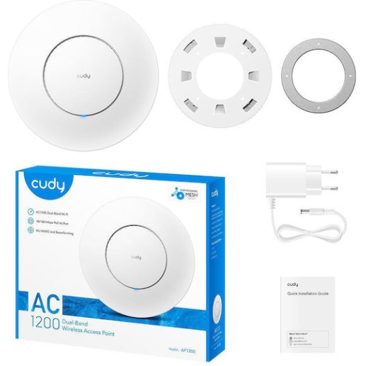Cudy AP1200 WiFi Mesh Access Point – Dual Band Wi‑Fi 5 (2.4GHz & 5GHz)