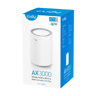 Cudy M3000 v2 WiFi Mesh Network Access Point Wi‑Fi 6 Dual Band (2.4 & 5GHz) White