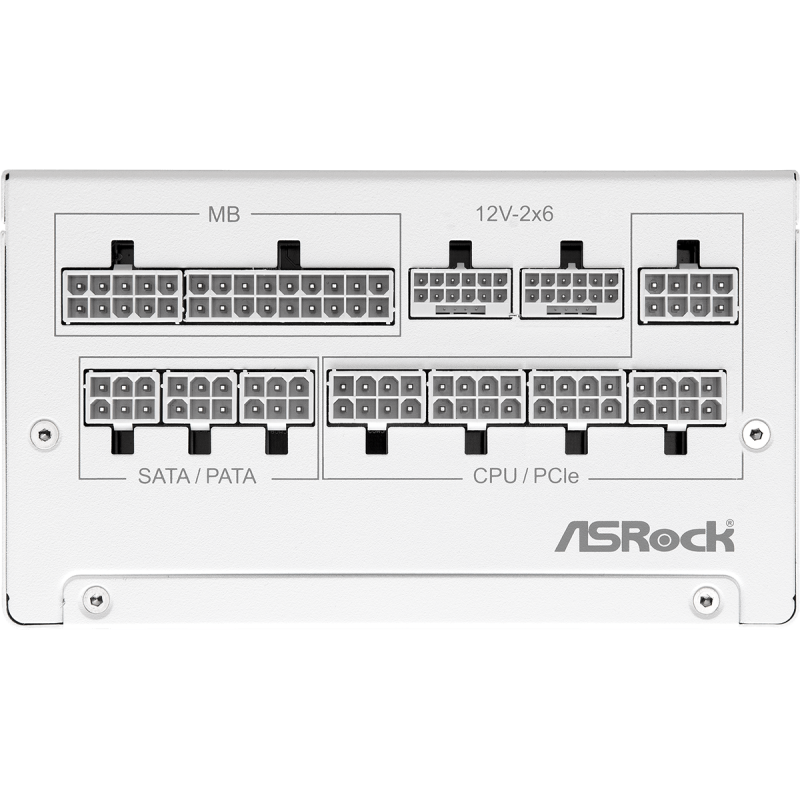 ASRock Steel Legend SL-1200GW 1200W Λευκό Τροφοδοτικό Υπολογιστή Full Modular 80 Plus Gold