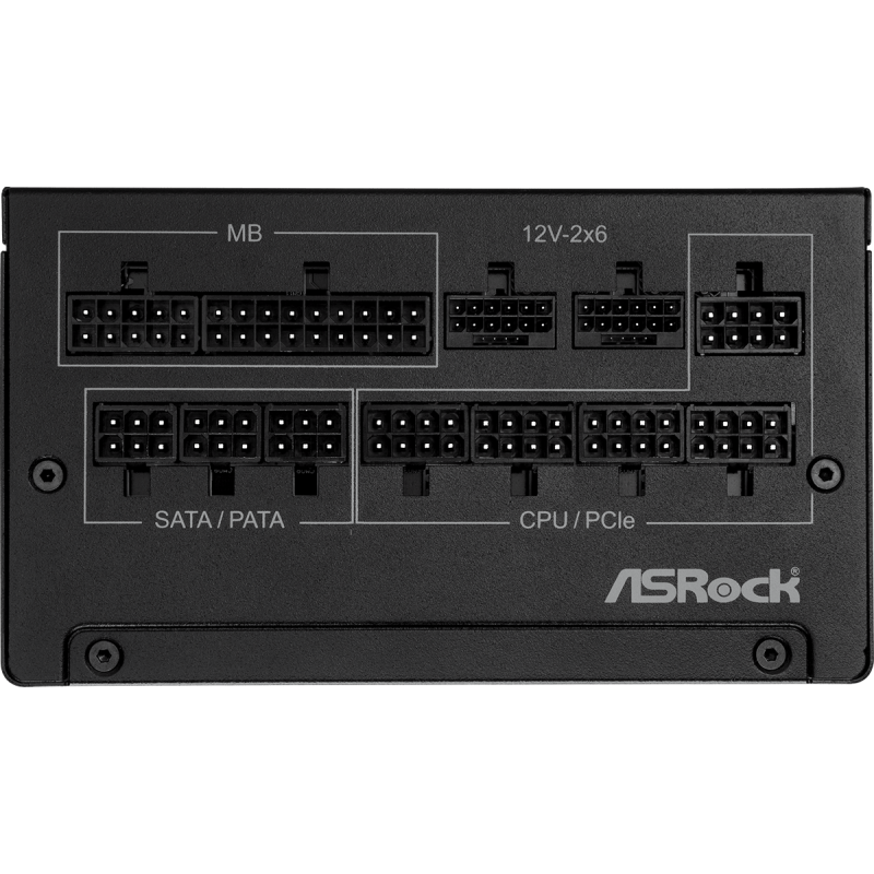 ASRock Steel Legend SL-1200G 1200W Μαύρο Τροφοδοτικό Υπολογιστή Full Modular 80 Plus Gold