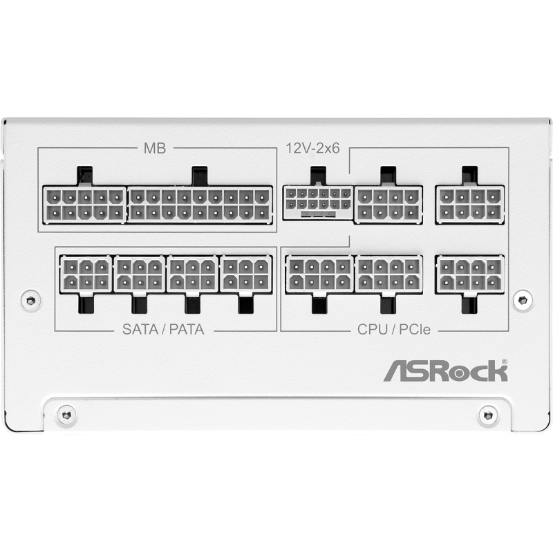 ASRock Steel Legend SL-850GW 850W Λευκό Τροφοδοτικό Υπολογιστή Full Modular 80 Plus Gold