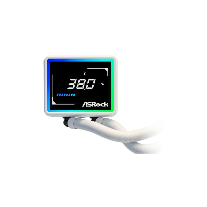 ASRock Pro 360 ARGB White Υδρόψυξη Επεξεργαστή Τριπλού Ανεμιστήρα 120mm για Socket AM4/AM5/1700