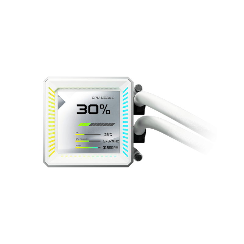ASRock Steel Legend 360 LCD White Υδρόψυξη Επεξεργαστή Τριπλού Ανεμιστήρα 120mm ARGB
