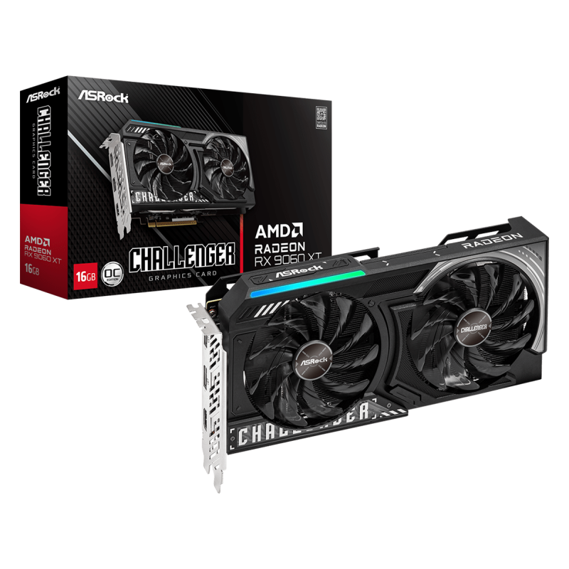 ASRock Radeon RX 9060 XT 16GB GDDR6 Challenger OC
