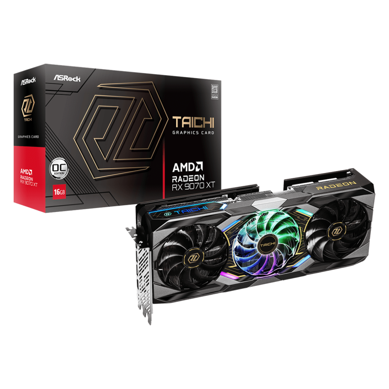 ASRock Radeon RX 9070 XT 16GB GDDR6 Taichi OC