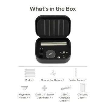 Aurzen PowerPlay 3-in-1 Projector Stand with 10000mAh Power Bank & Carry Case