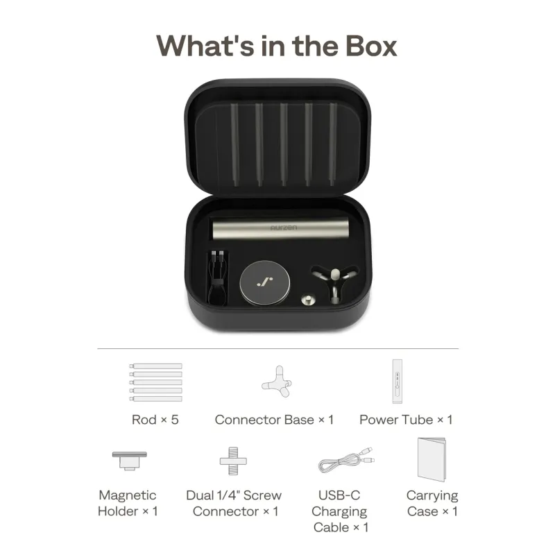 Aurzen PowerPlay 3-in-1 Projector Stand with 10000mAh Power Bank & Carry Case