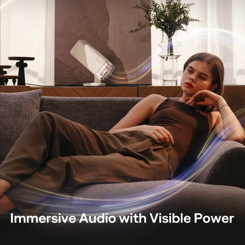 Aurzen BOOM air Google TV Smart Projector Beige