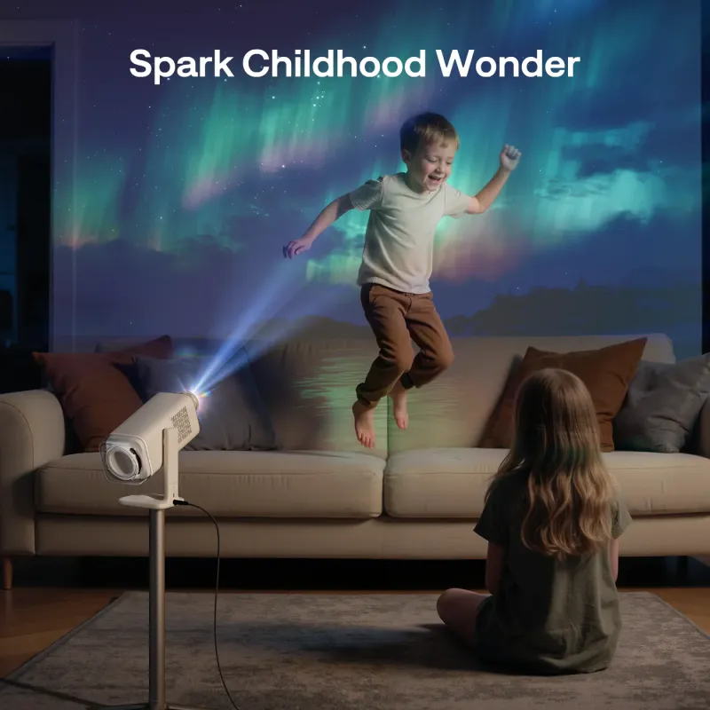 Aurzen BOOM air Google TV Smart Projector Beige