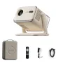 Aurzen BOOM mini Google TV Smart Projector Beige Case Bundle