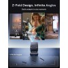 Aurzen ZIP Tri-Fold Portable Mini Projector Dark Grey