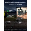 Aurzen ZIP Tri-Fold Portable Mini Projector Dark Grey