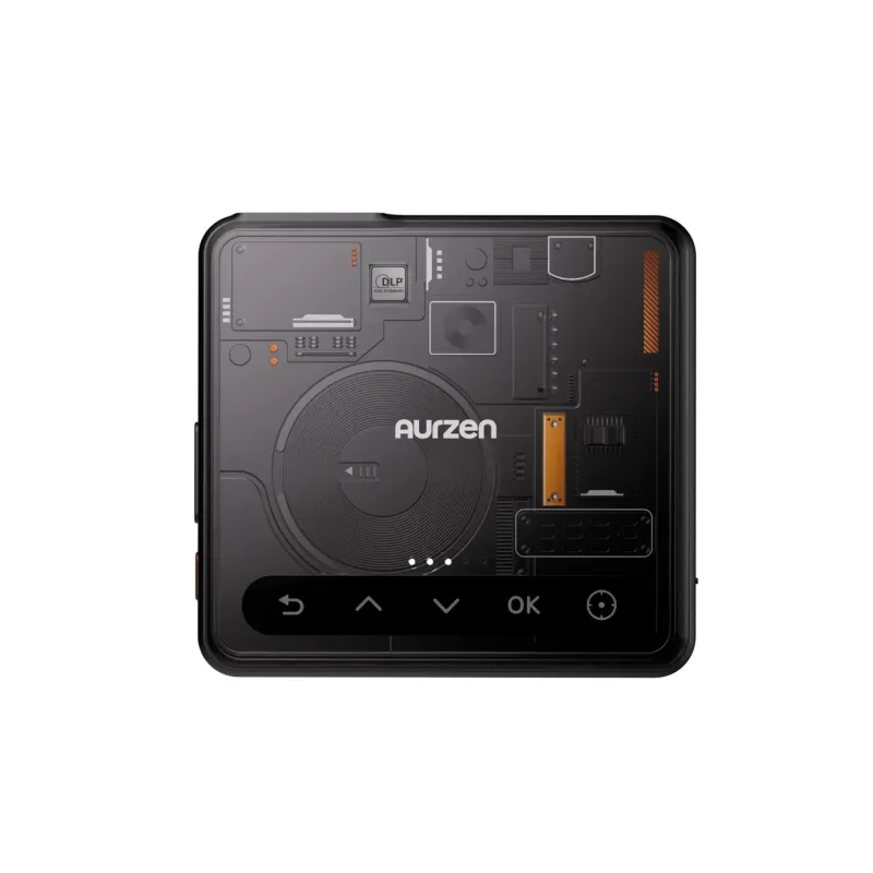 Aurzen ZIP Tri-Fold Portable Mini Projector Cyber