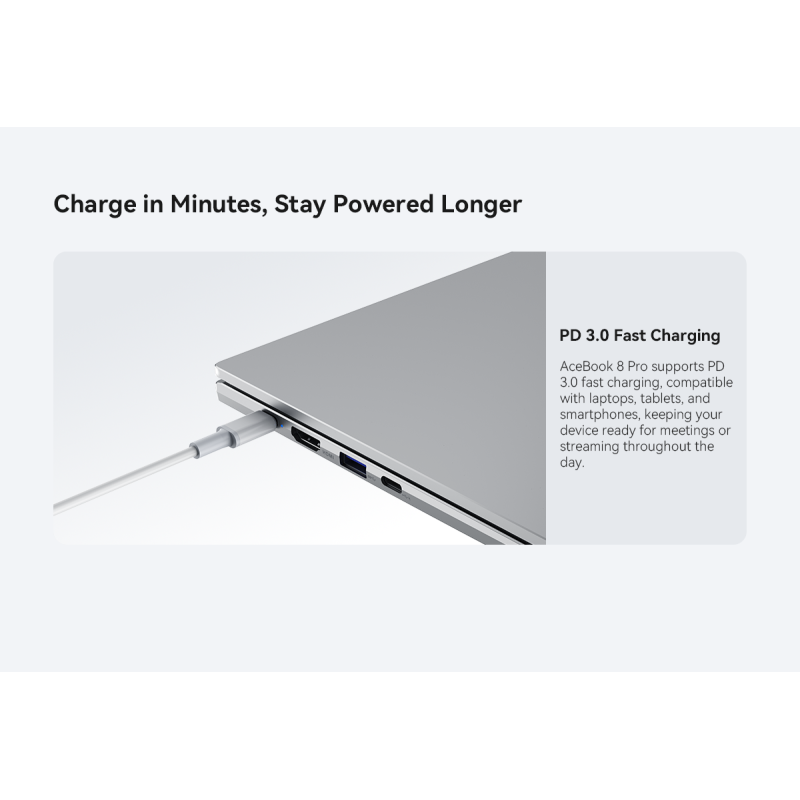 Blackview AceBook 8 Pro – 16" |AMD 3700U| 16GB RAM | 512GB SSD | Windows 11 Pro