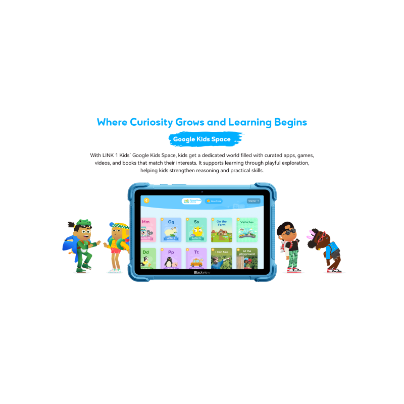 BlackView Link 1 Kids 8.68" με WiFi (4GB/64GB) Bubble Blue