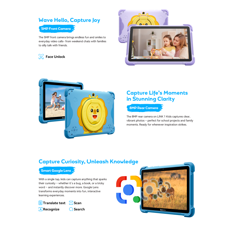 BlackView Link 1 Kids 8.68" με WiFi (4GB/64GB) Purple BlackView Link 1 Kids 8.68" με WiFi (4GB/64GB) Purple