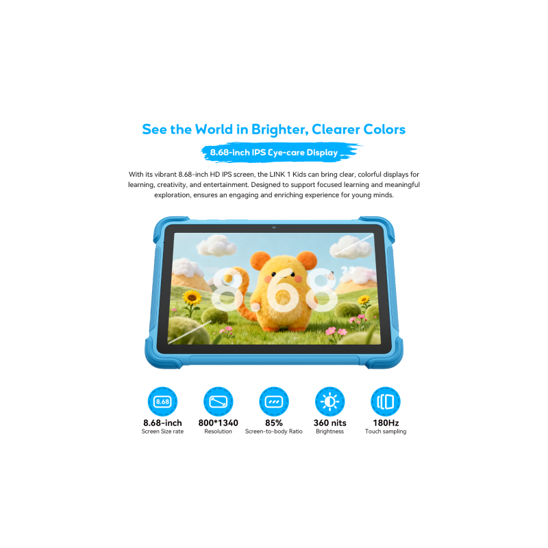 BlackView Link 1 Kids 8.68" με WiFi (4GB/64GB) Purple BlackView Link 1 Kids 8.68" με WiFi (4GB/64GB) Purple
