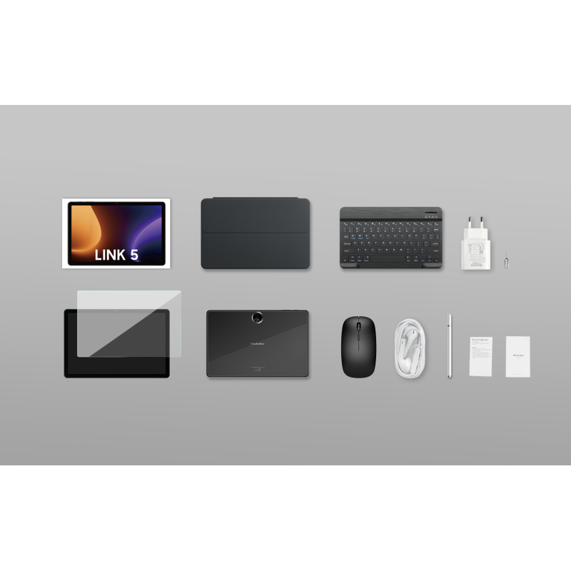 BlackView Link 5 11" με WiFi (8GB/128GB) Grey Set Packing