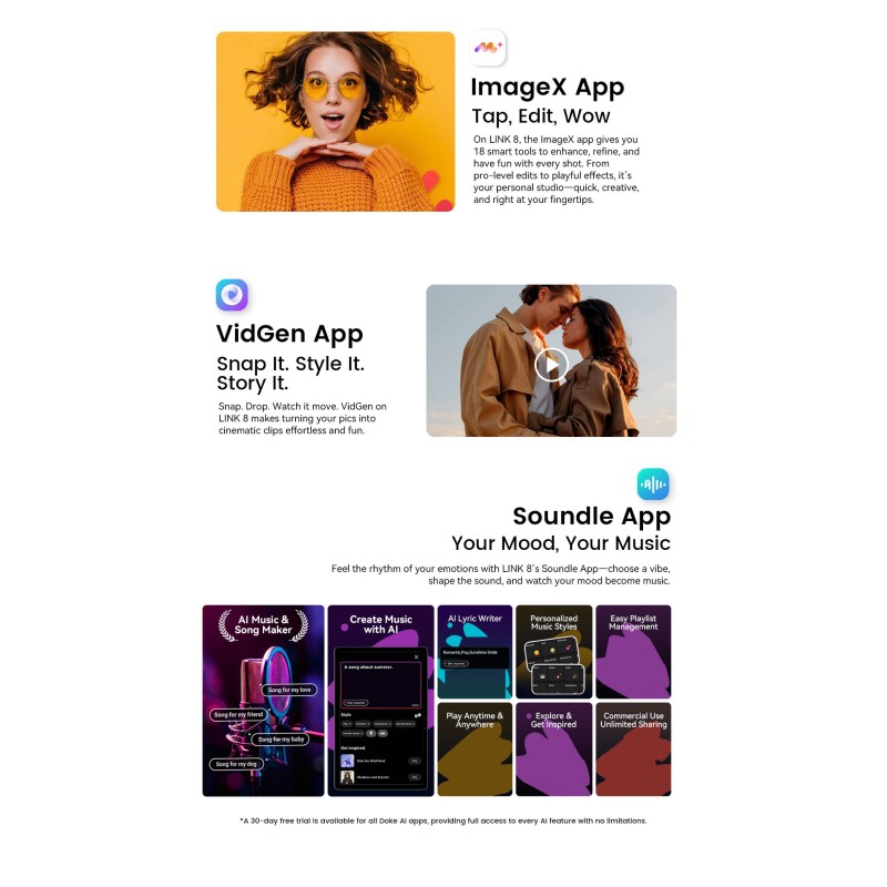 BlackView Link 8 12.7" 2K με WiFi (6GB/256GB) Grey Set Packing