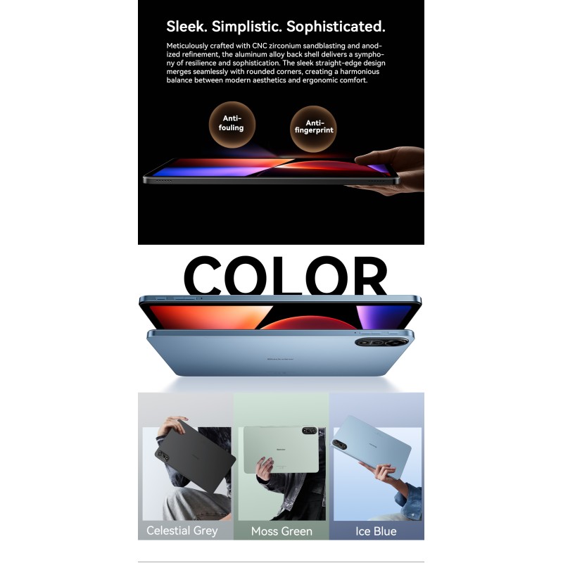 Blackview MEGA 2 – 12" Android 15 Tablet με WiFi | 12GB RAM, 256GB ROM | Blue