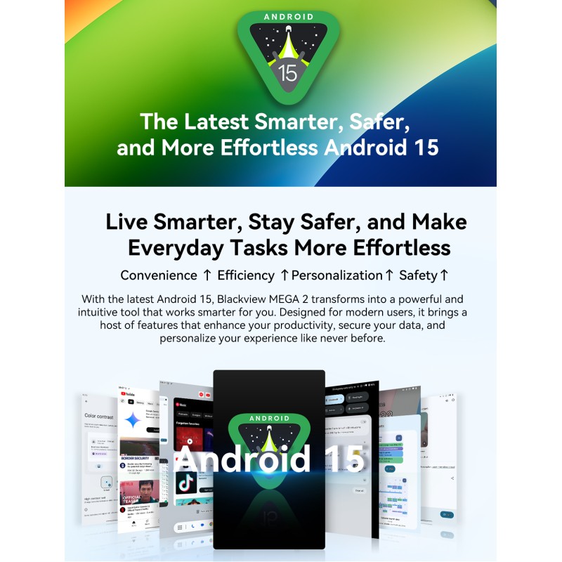 Blackview MEGA 2 – 12" Android 15 Tablet με WiFi | 12GB RAM, 256GB ROM | Green