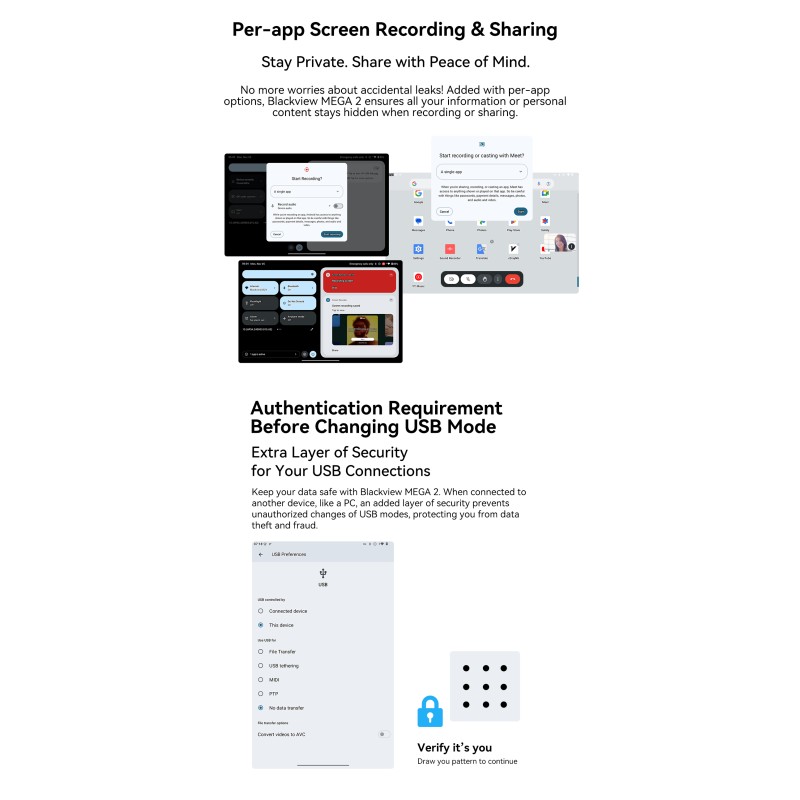Blackview MEGA 2 – 12" Android 15 Tablet με WiFi | 12GB RAM, 256GB ROM | Green
