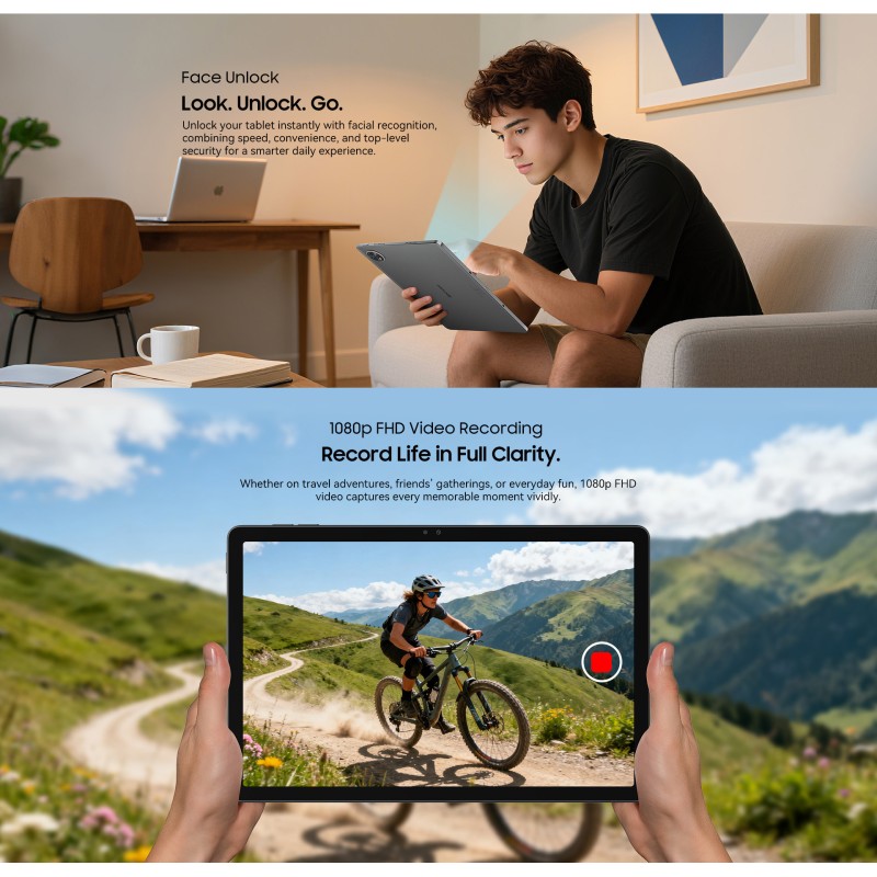 BlackView ZENO 10 |10.95" με WiFi & 5G (8GB/128GB) Grey Set Packing Gray