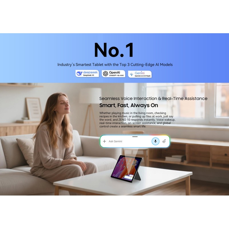 BlackView ZENO 10 |10.95" με WiFi & 5G (8GB/128GB) Grey Set Packing Gray