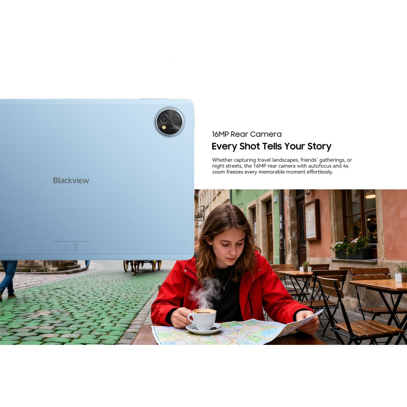 BlackView ZENO 10 |10.95" με WiFi & 5G (8GB/256GB) Grey Set Packing Gray
