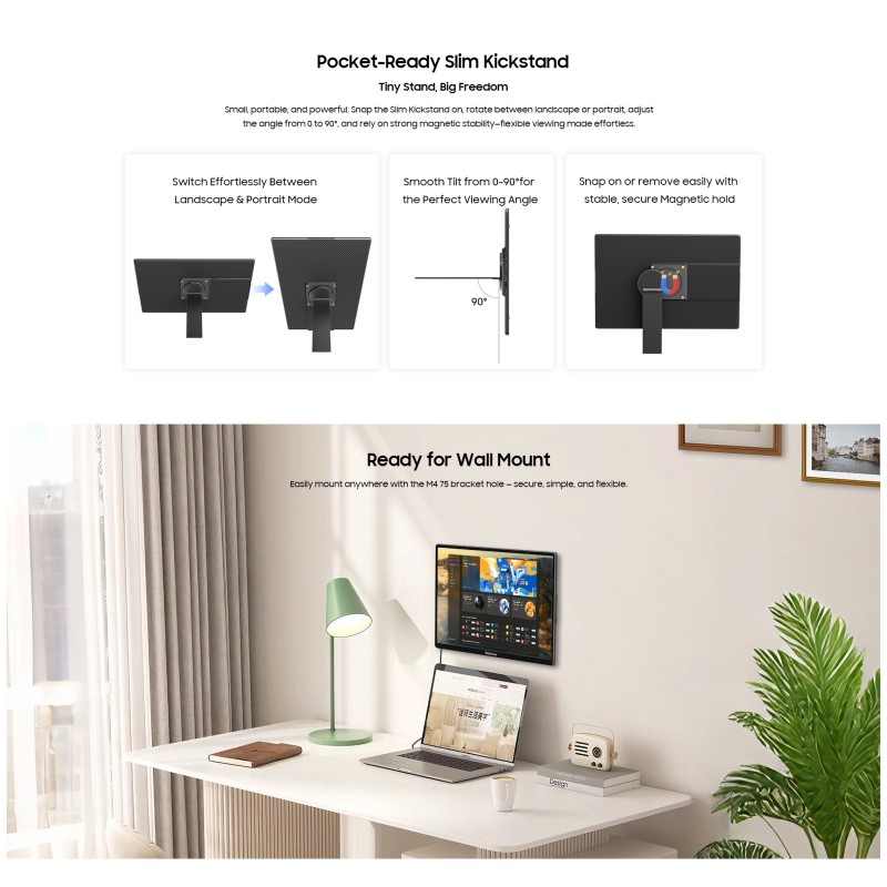 BlackView Table 9 IPS Φορητό Monitor 16" FHD 1920x1200