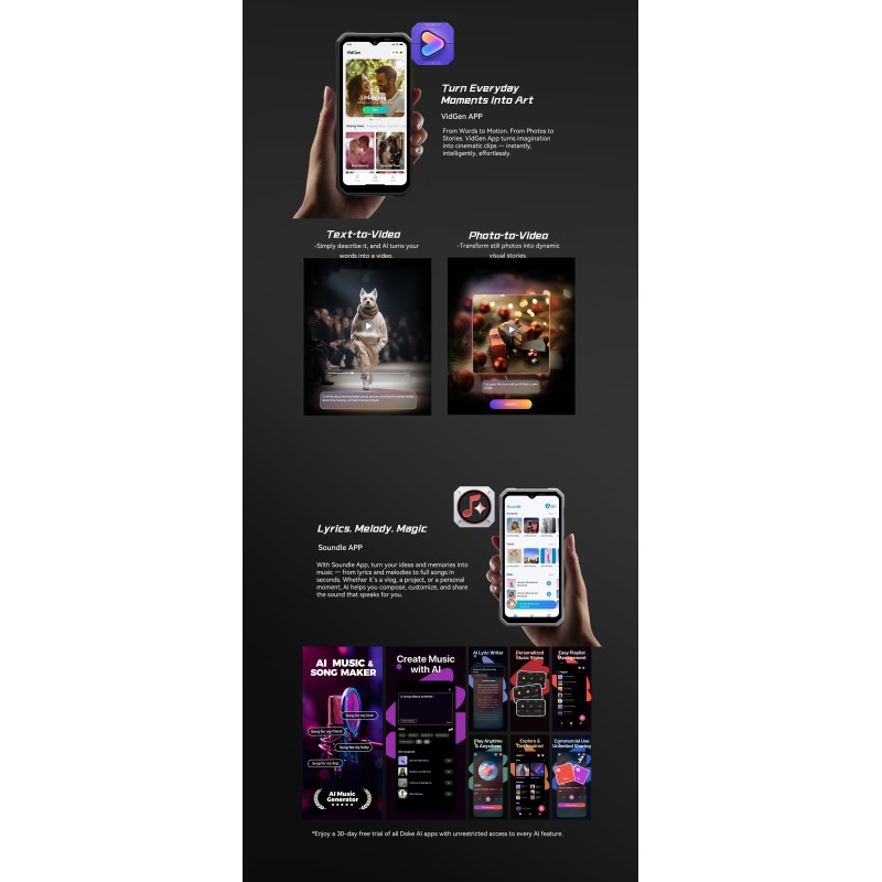 BlackView Fort 100 Dual SIM (8/128GB) Ανθεκτικό Smartphone Lunar White