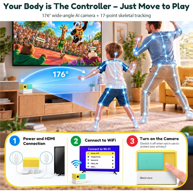 Blackview PlayPop 8 AI Motion Gaming Console 8GB/128GB – Active Family Gaming Blackview PlayPop 8 AI Motion Gaming Console 8GB/128GB – Active Family Gaming