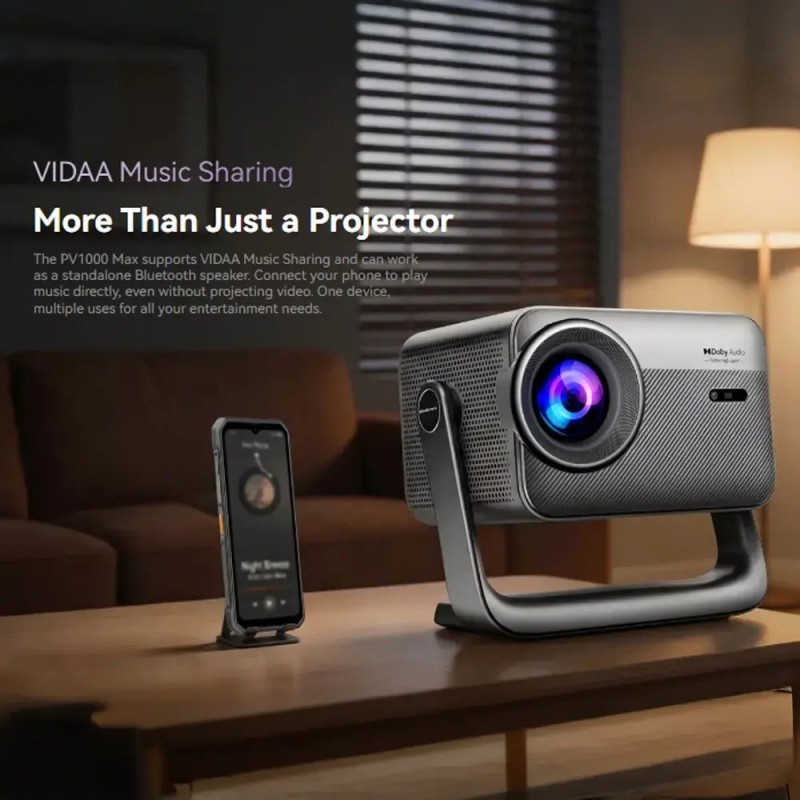BlackView PV1000 Max Mini Projector LCD Full HD με Wi-Fi και Ενσωματωμένα Ηχεία PV1000MAX BlackView PV1000 Max Mini Projector LCD Full HD με Wi-Fi και Ενσωματωμένα Ηχεία PV1000MAX