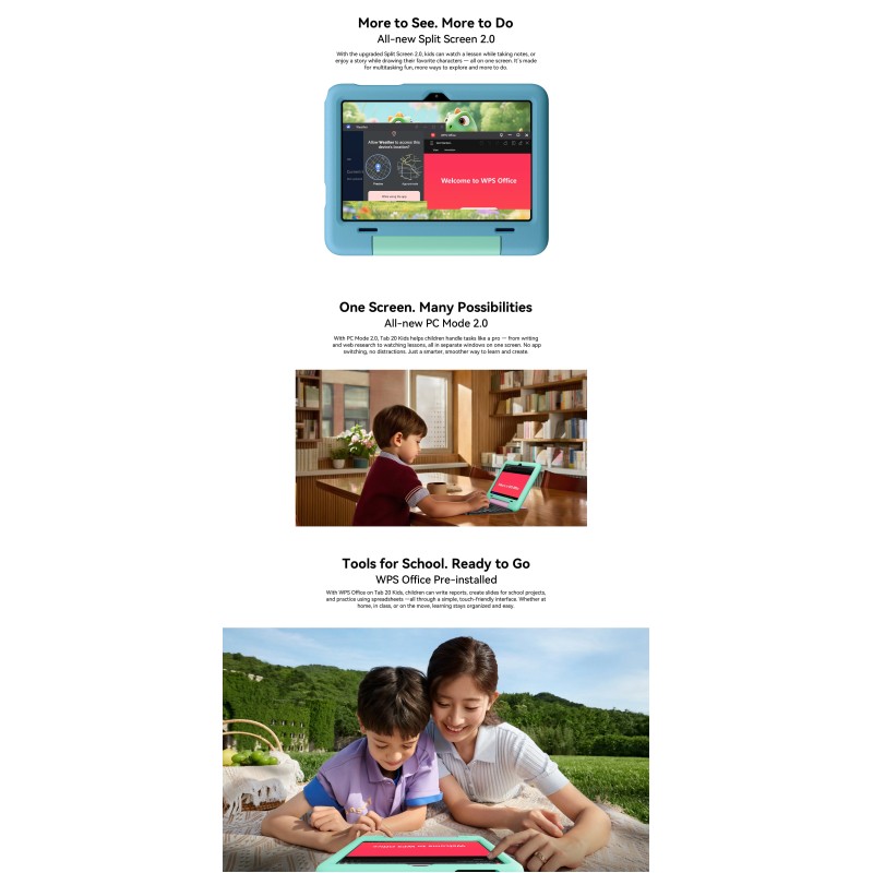 BlackView Tab 20 Kids 10.1" με WiFi (4GB/64GB) Fairy Green