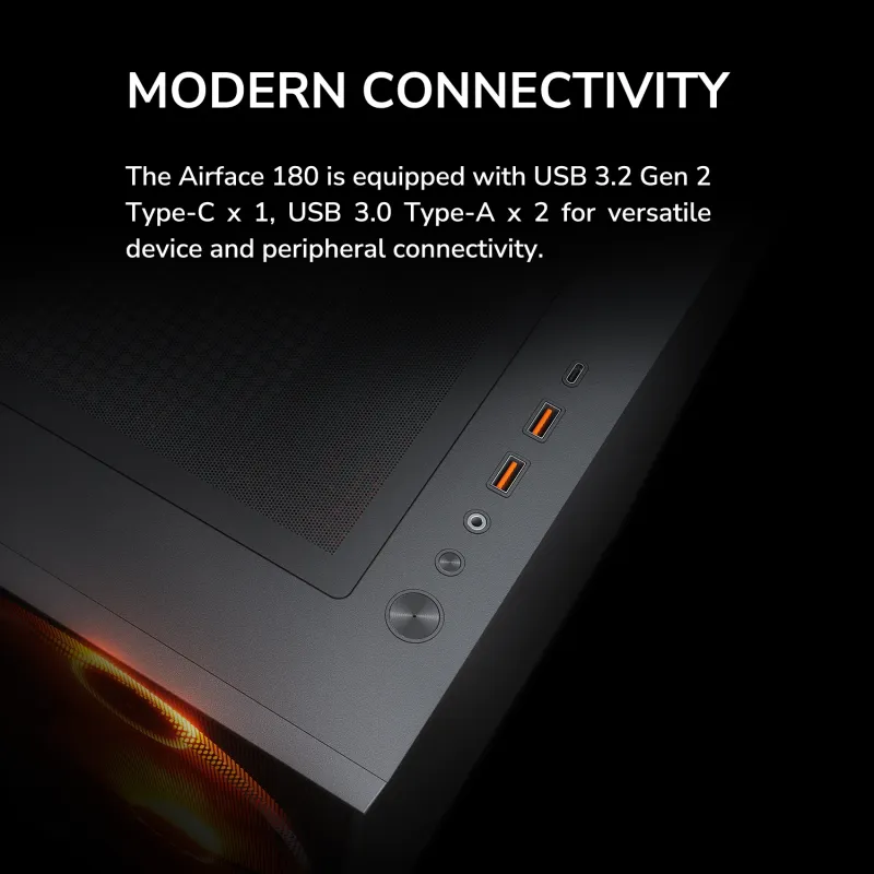 Cougar AIRFACE 180 RGB Black