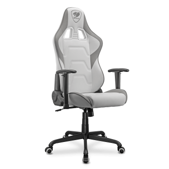 Cougar Armor Elite Gaming Καρέκλα με 2D Μπράτσα και PVC Leather Λευκή