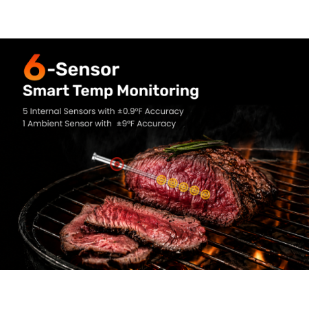 Meatmeet Pro Ασύρματο Smart Θερμόμετρο Κρέατος Bluetooth