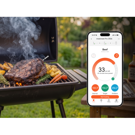Meatmeet Pro Ασύρματο Smart Θερμόμετρο Κρέατος Bluetooth