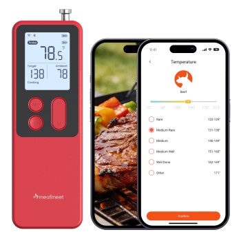 Meatmeet S Pro Smart Wireless Meat Thermometer – Wi‑Fi & Bluetooth Meatmeet S Pro Smart Wireless Meat Thermometer – Wi‑Fi & Bluetooth