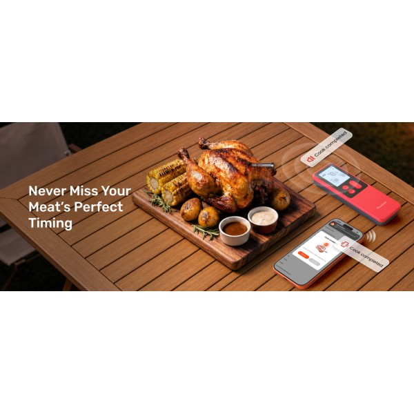 Meatmeet S Pro Smart Ασύρματο Θερμόμετρο Κρέατος Wi-Fi & Bluetooth Meatmeet S Pro Smart Ασύρματο Θερμόμετρο Κρέατος Wi-Fi & Bluetooth